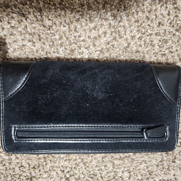 Juicy couture vintage black velour wallet - Picture 2 of 6
